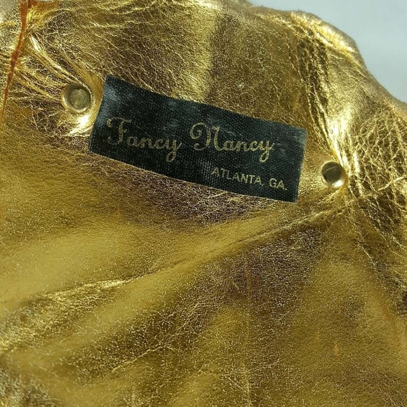 Fancy Nancy Gold Bag With Copper and Amethyst Deco - Picture 5 of 8